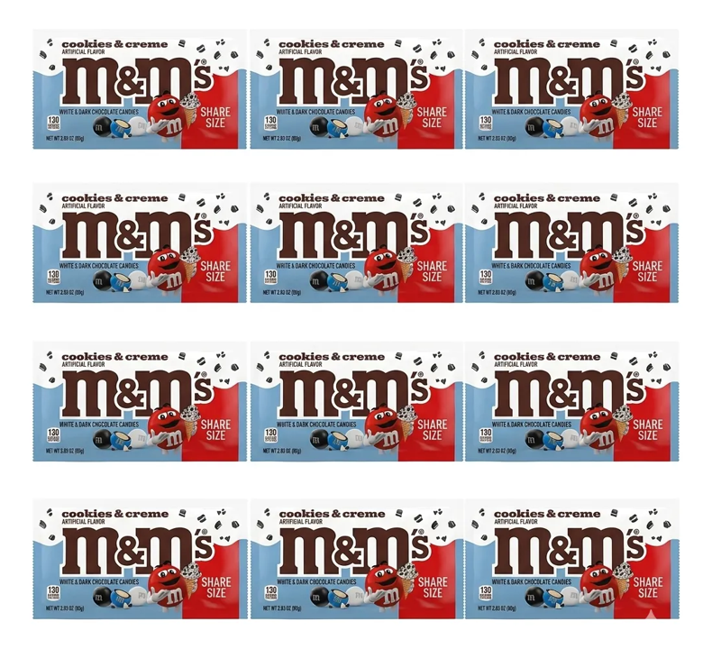 1 Kg Chocolate Americano M&ms Cookies&creme 12 Pzs