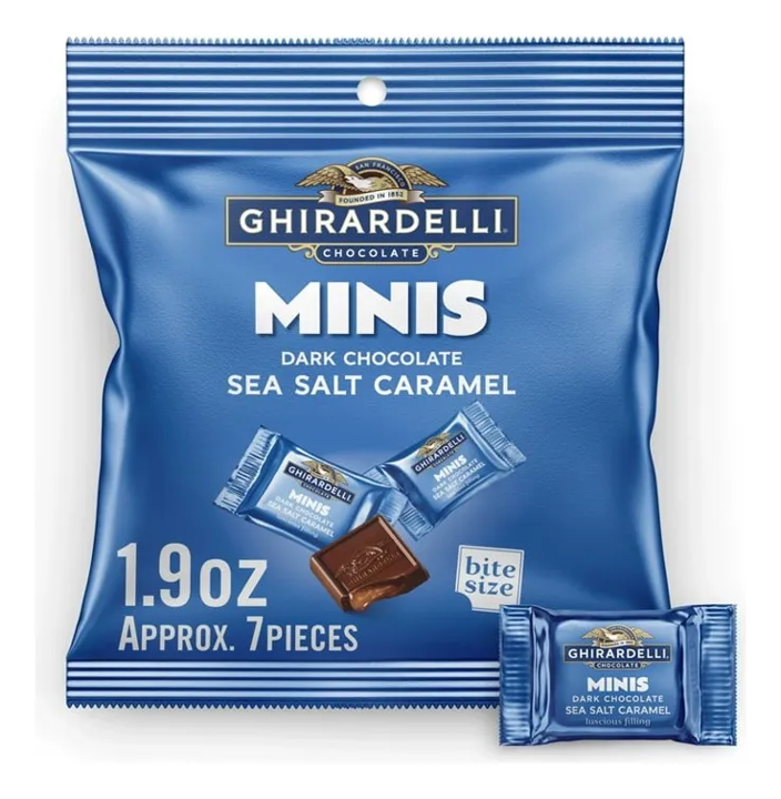 Chocolates Ghirardelli Minis Dark Sea Salt Caramel 1.9oz
