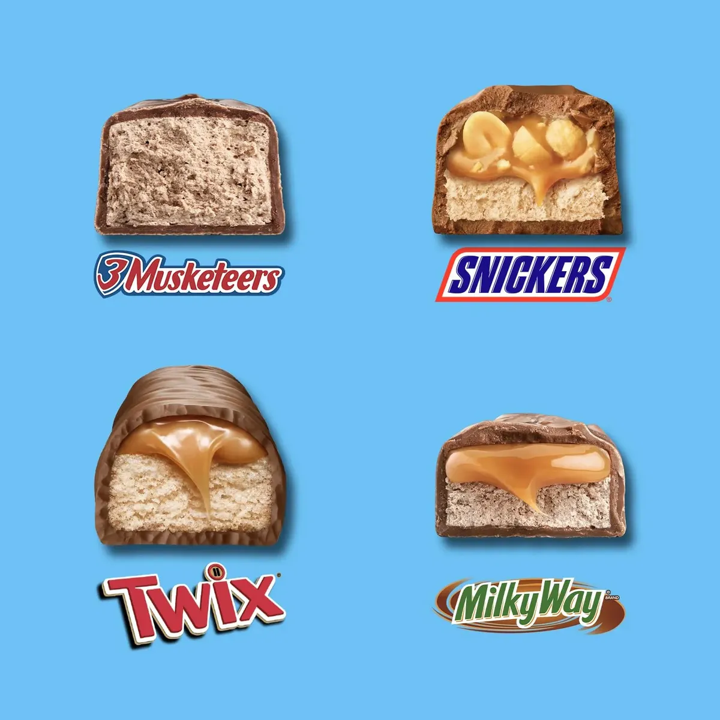 Chocolates Minis Surtidos 389g Snickers Twix Milky Way 3 Mus