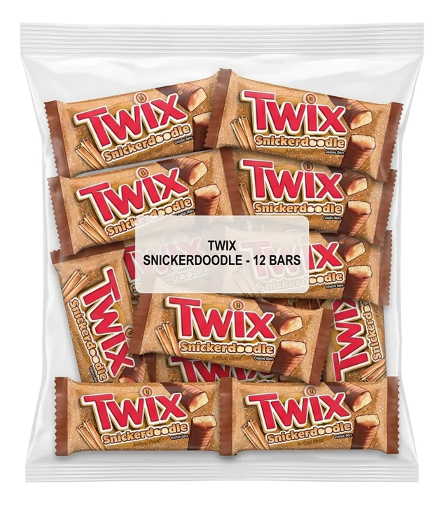1/2 Kg Chocolate Twix Snickerdoodle Americano 40g (12 Pzas)