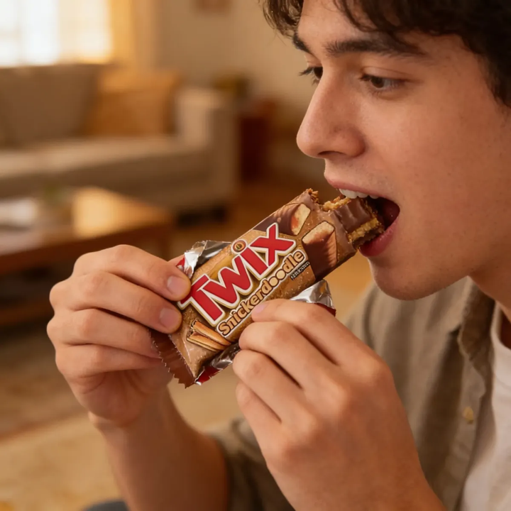 1/2 Kg Chocolate Twix Snickerdoodle Americano 40g (12 Pzas)